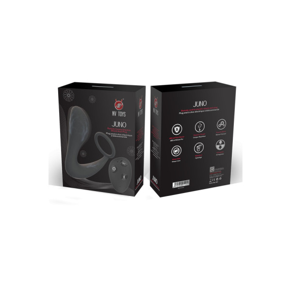 Stimulateur de prostate télécommandé avec micro décharge électrique et avec option commande vocale JUNO 